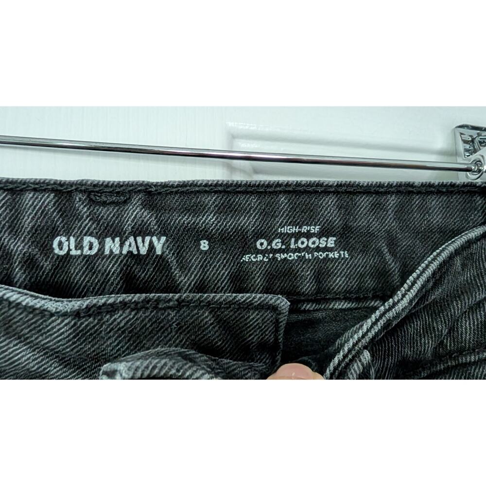 Old Navy OG Loose Black Denim Jeans - Picture 3 of 6